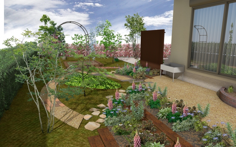 庭あそのエクステリア施工事例 3枚目